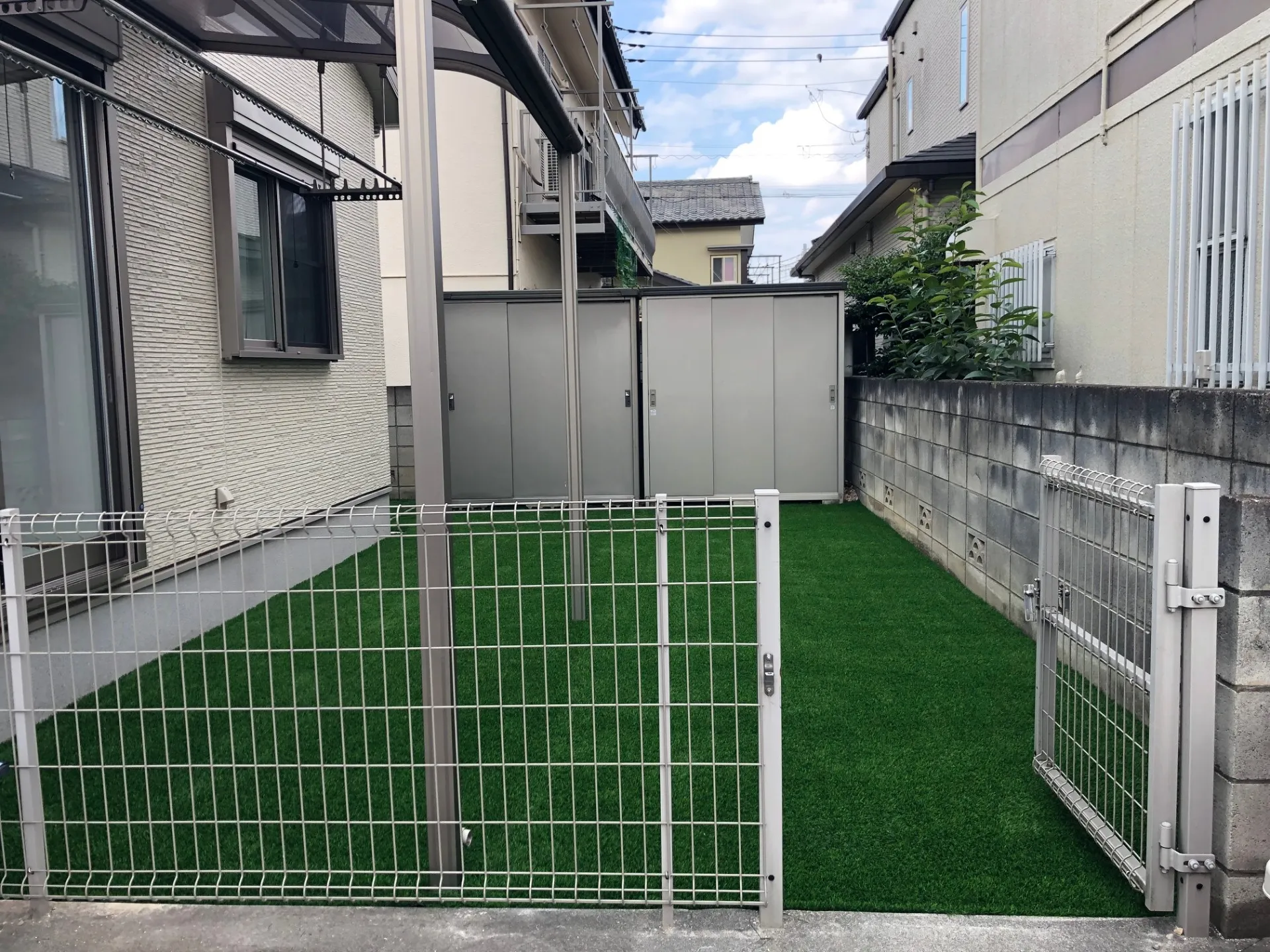 人工芝施工完成