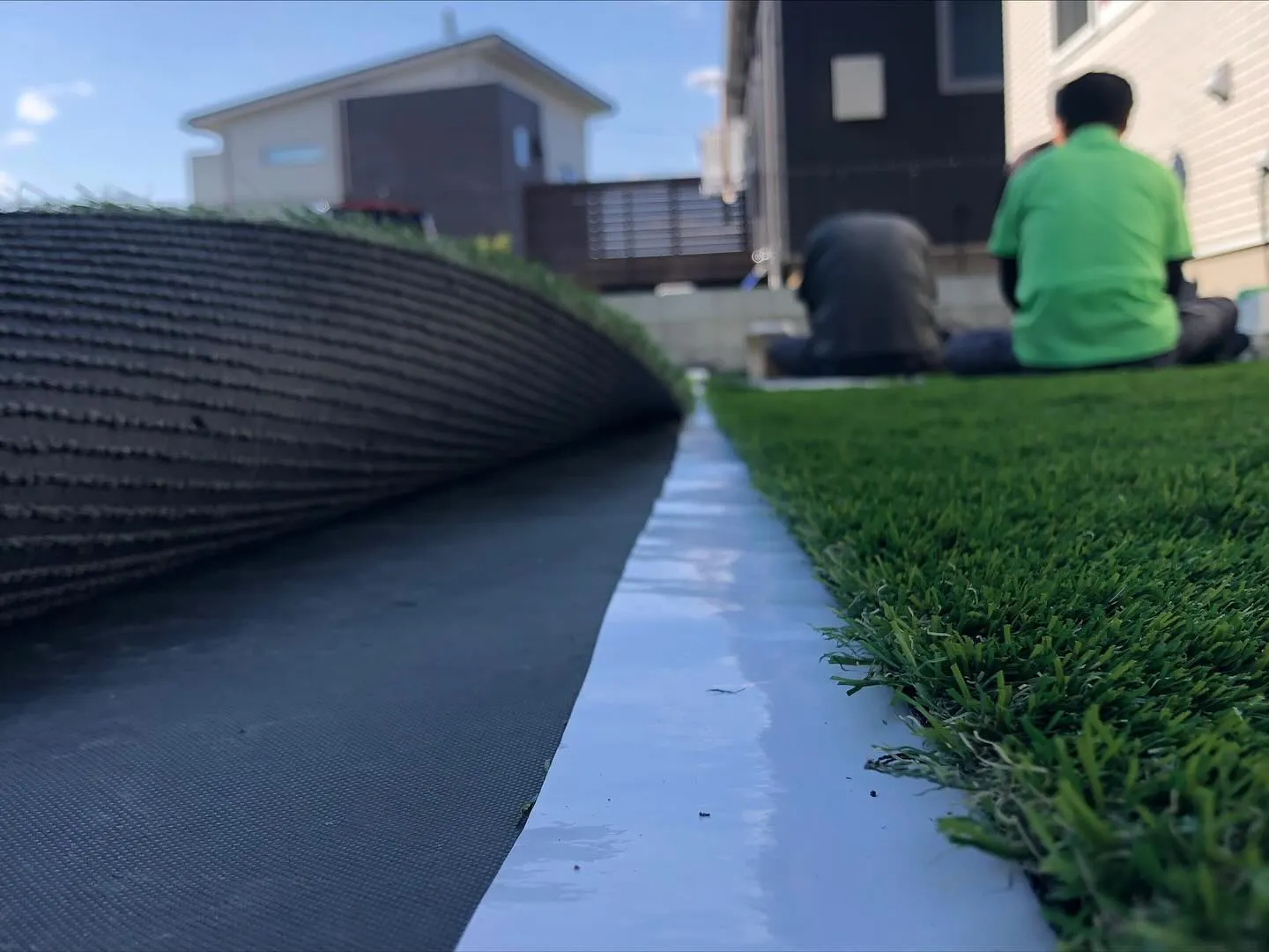 【滑川町🏡 新築外構×人工芝施工✨】