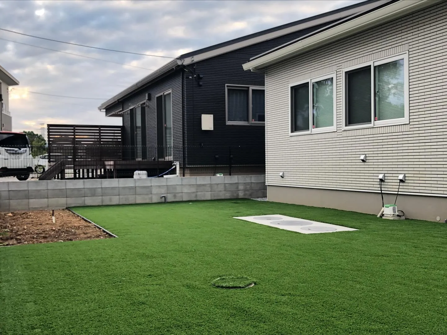 【滑川町🏡 新築外構×人工芝施工✨】
