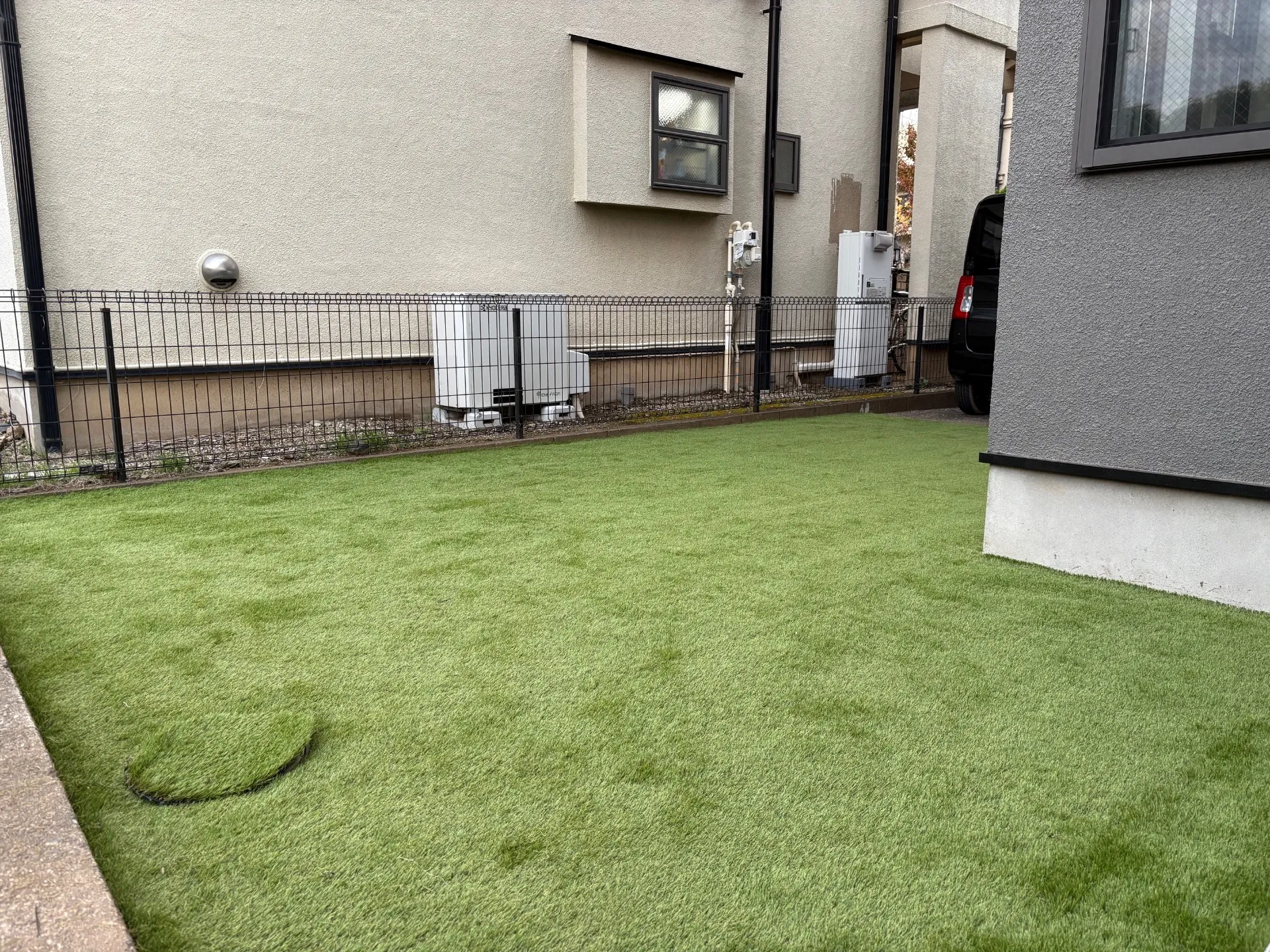 人工芝施工完了