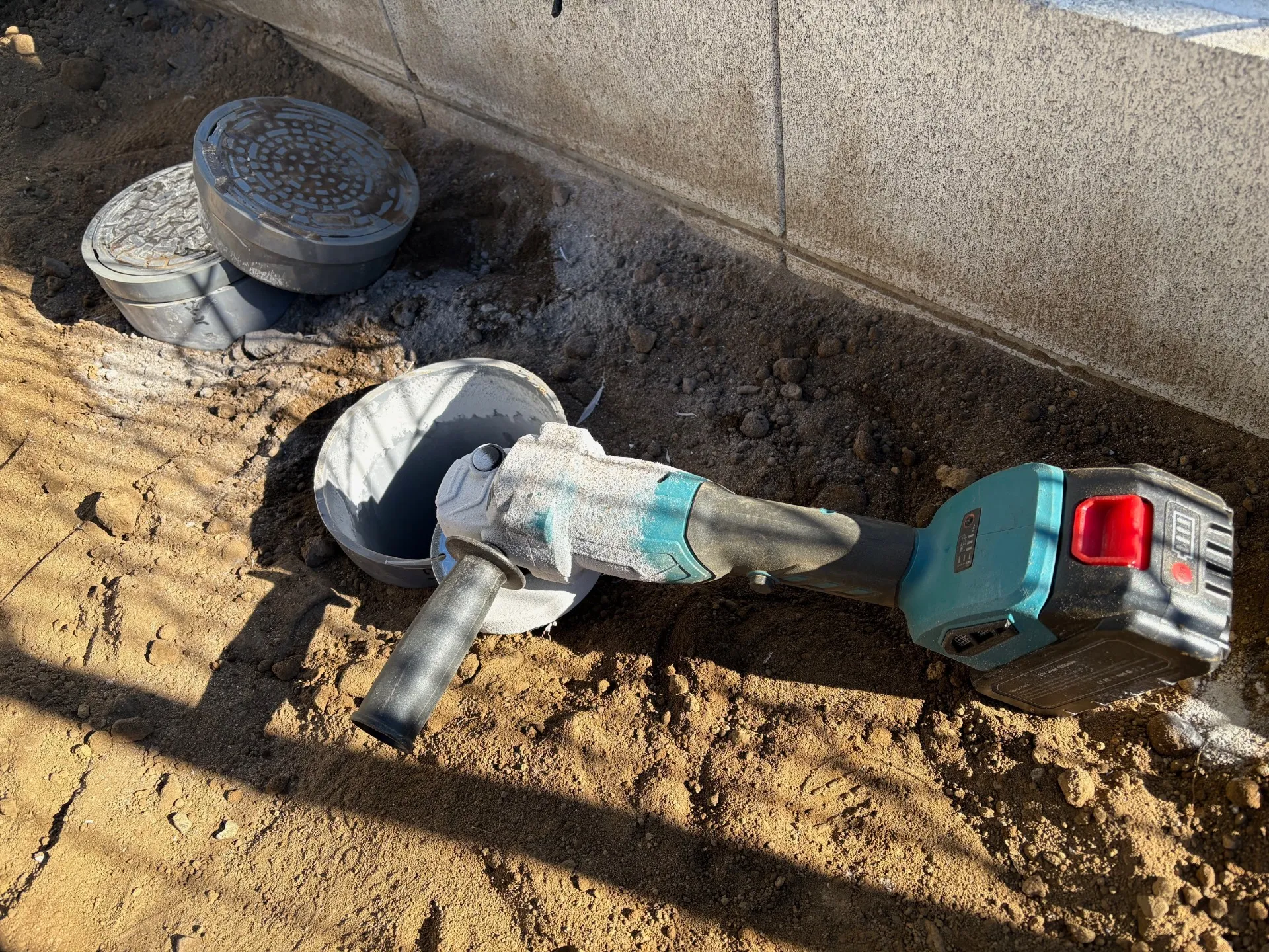 枡をカットして高さ調整