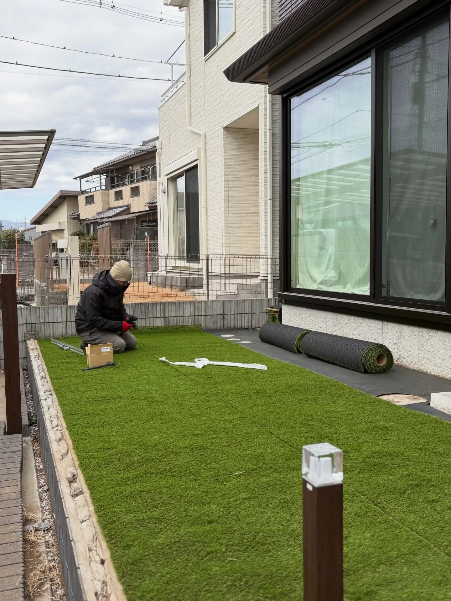 🏠【埼玉県飯能市 人工芝施工】🌱