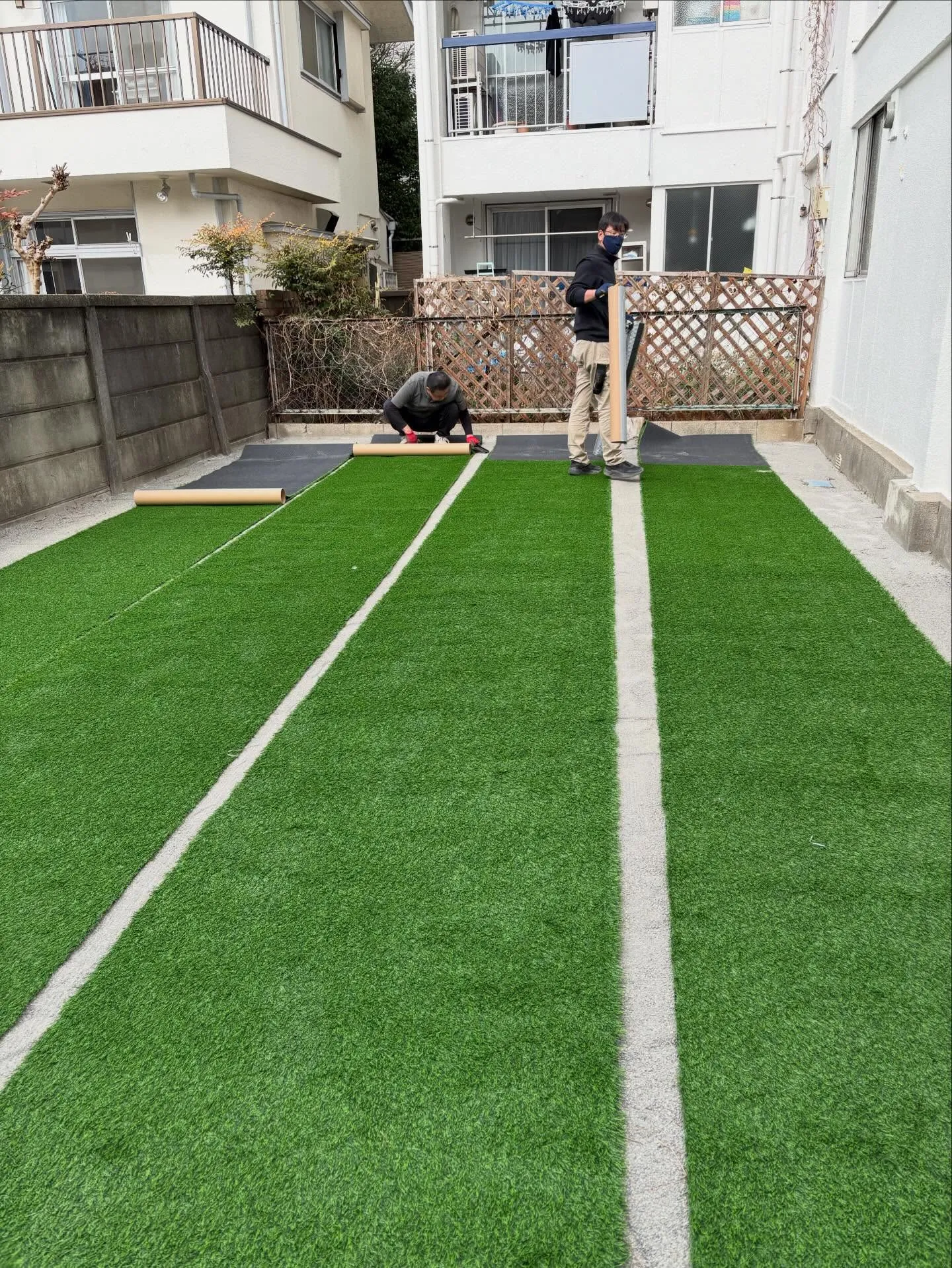 【東京都渋谷区|マンション専用庭をドッグランへリフォーム】🐕...