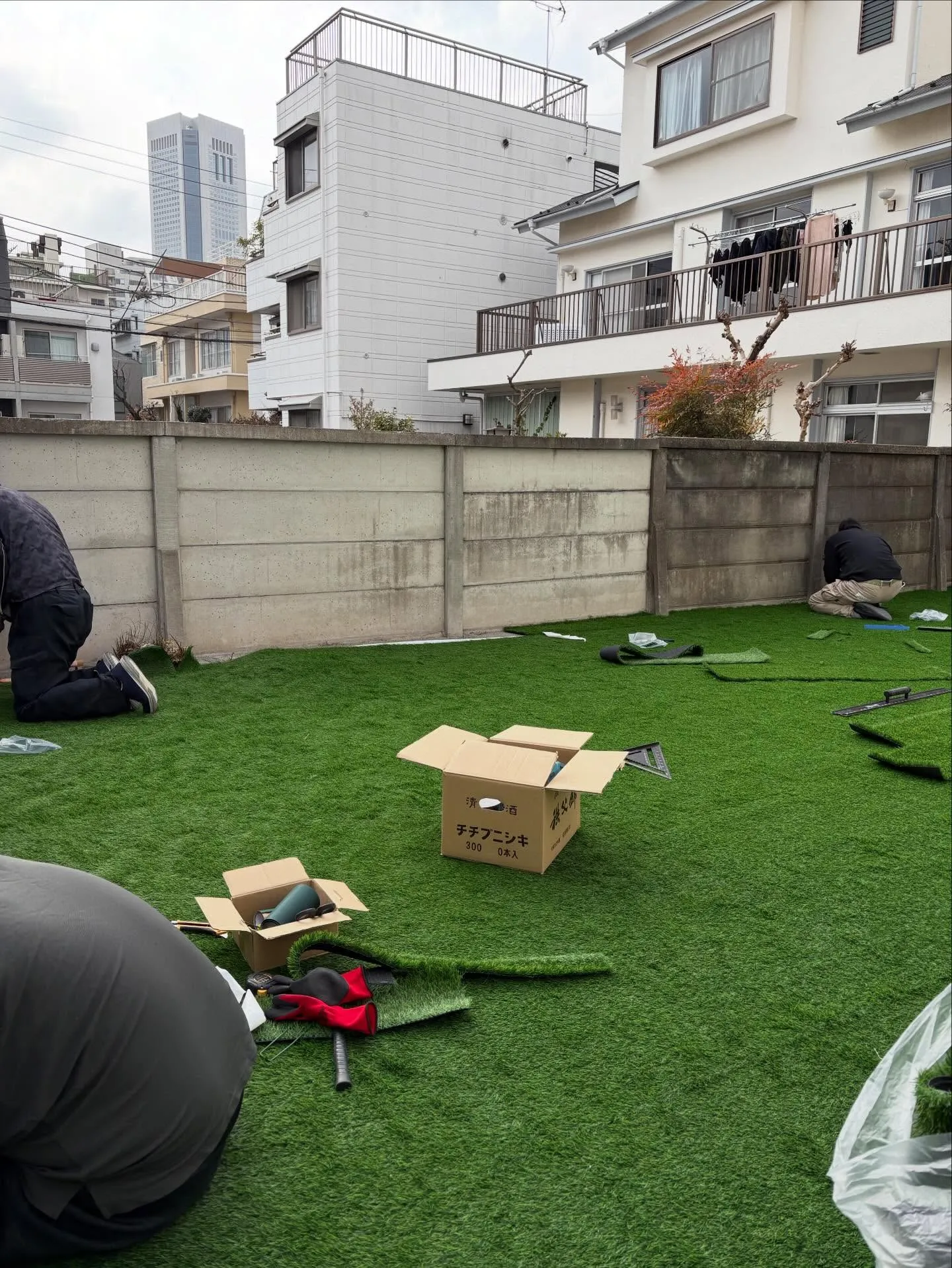 【東京都渋谷区|マンション専用庭をドッグランへリフォーム】🐕...