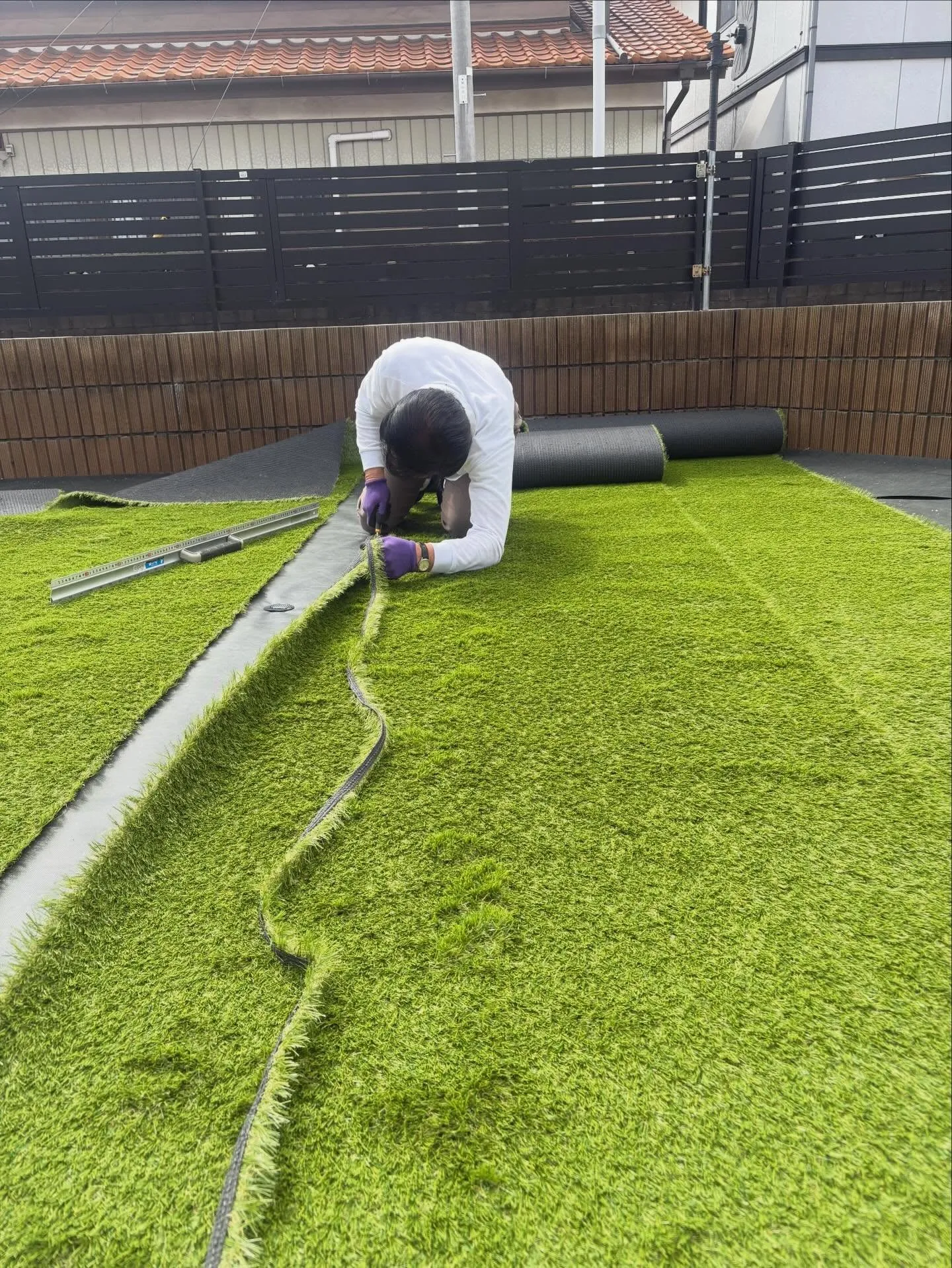 🏡【埼玉県行田市｜人工芝施工事例】🌱