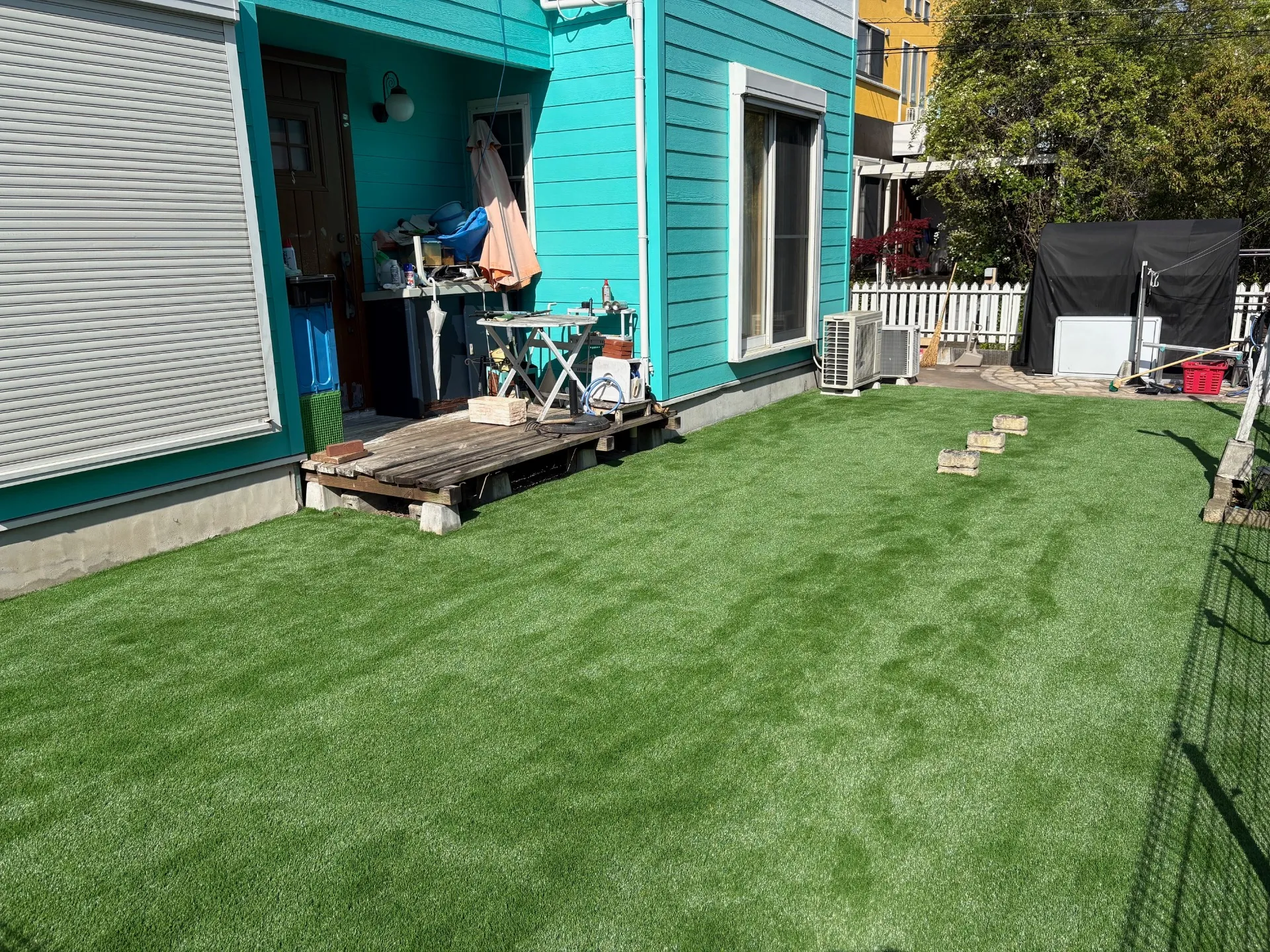 人工芝施工完成