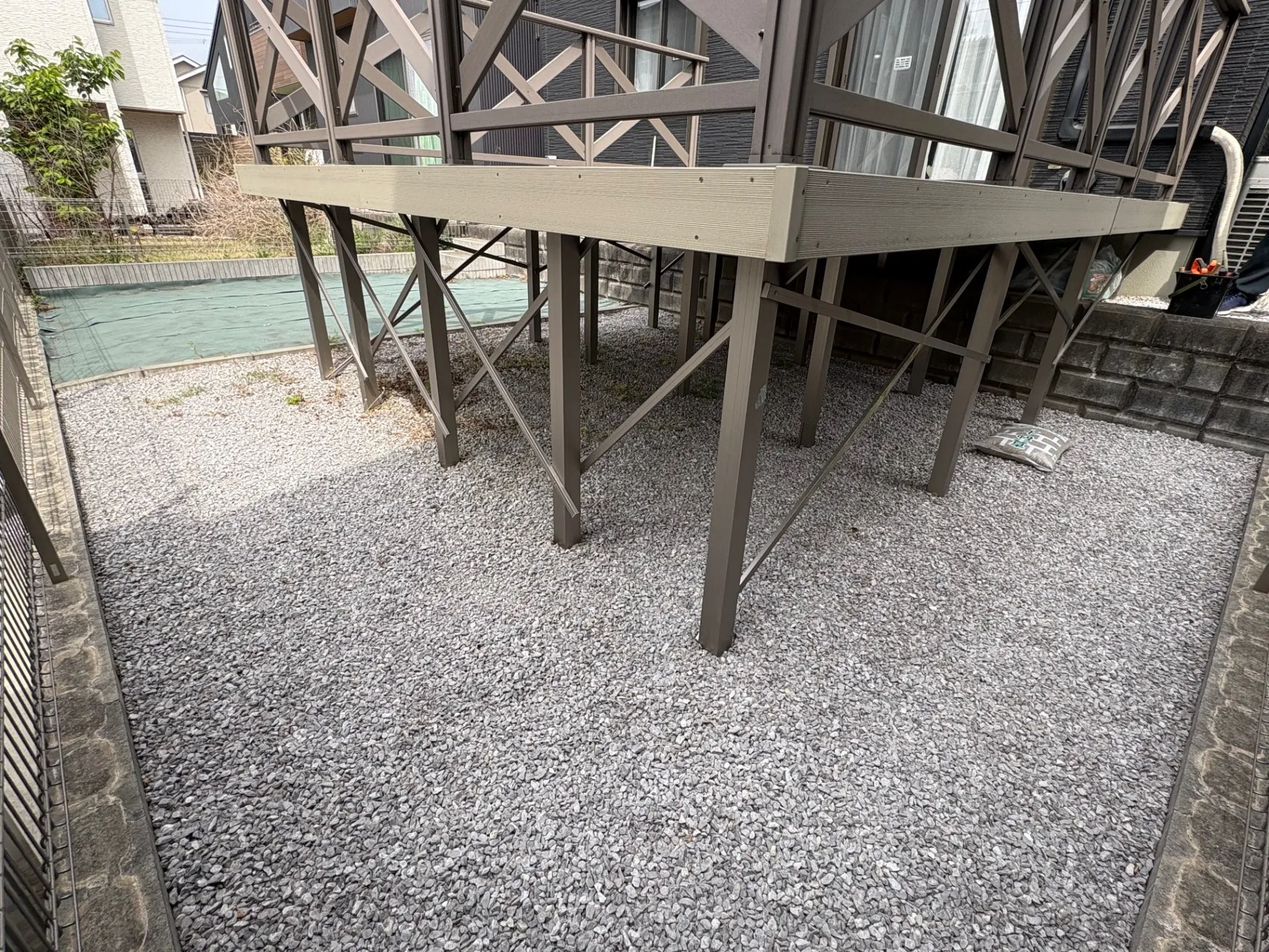 元は砂利のお庭