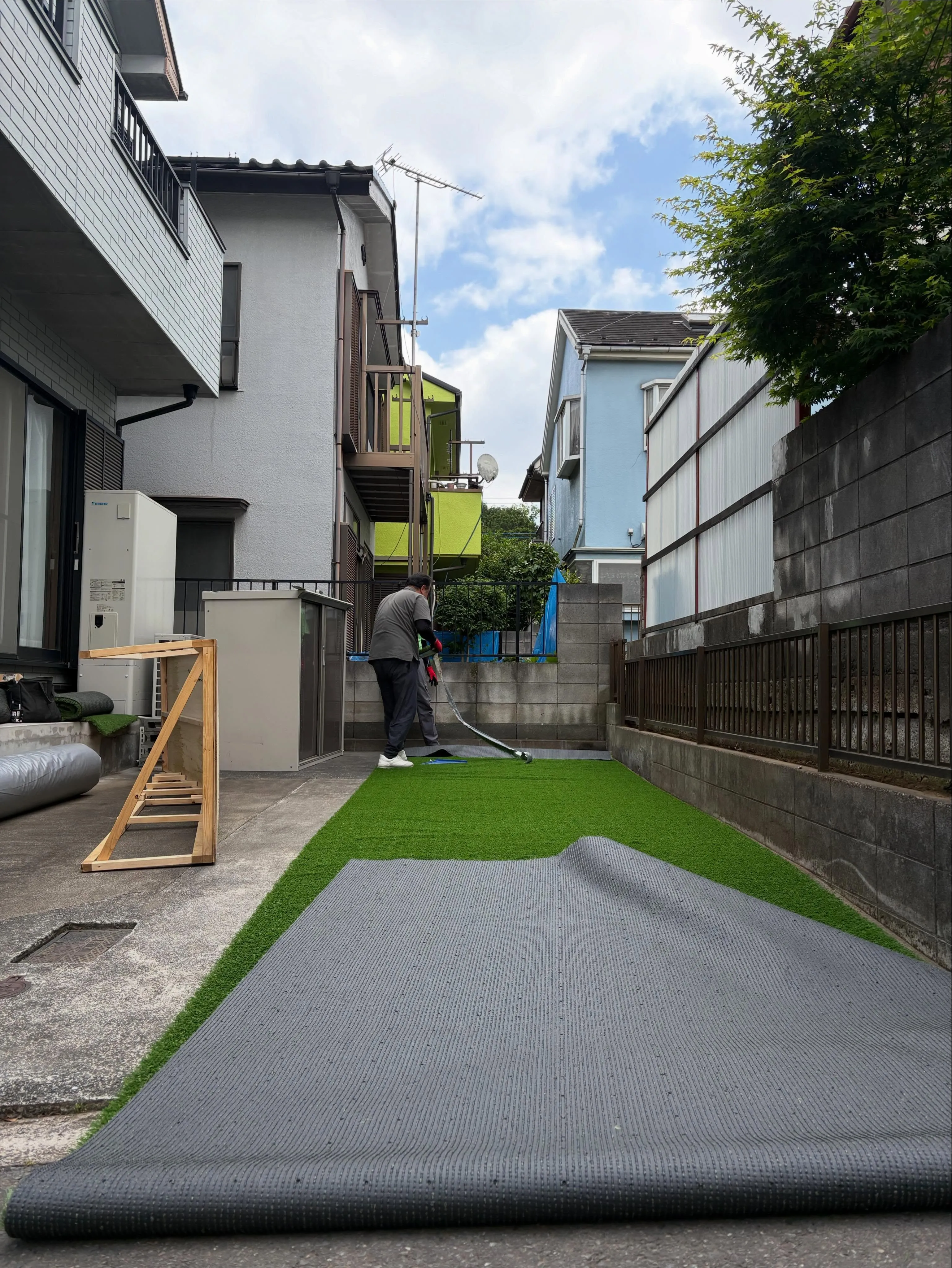 🌱【所沢市|人工芝ドッグラン施工】✨🐶
