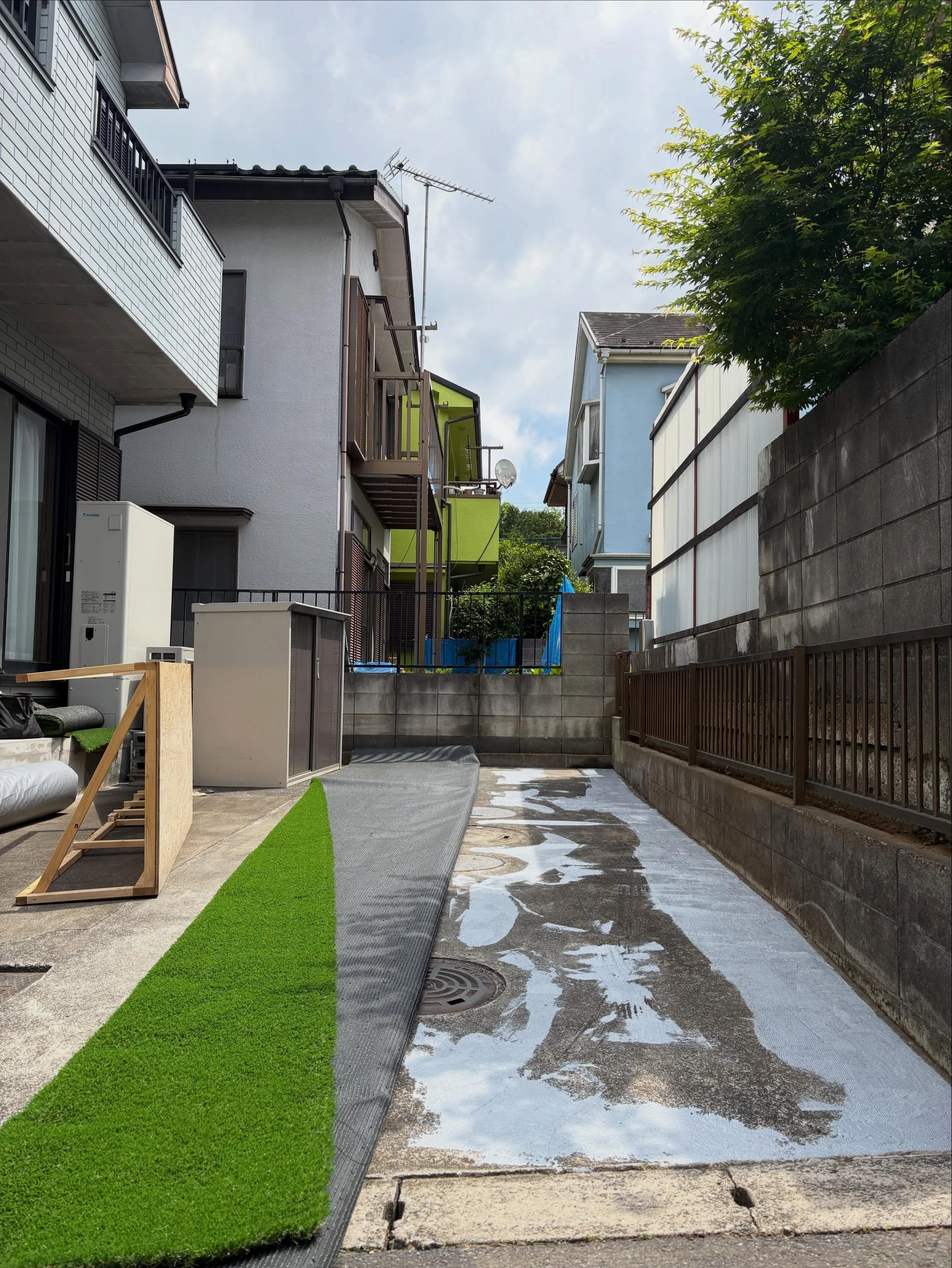 🌱【所沢市|人工芝ドッグラン施工】✨🐶