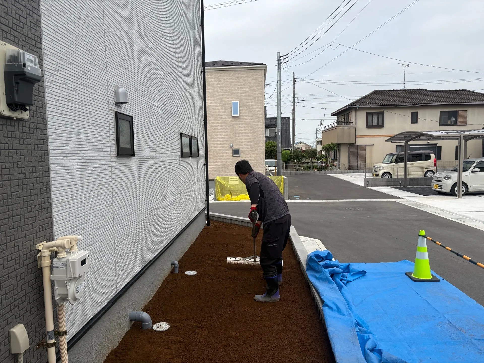 外構は土の状態
