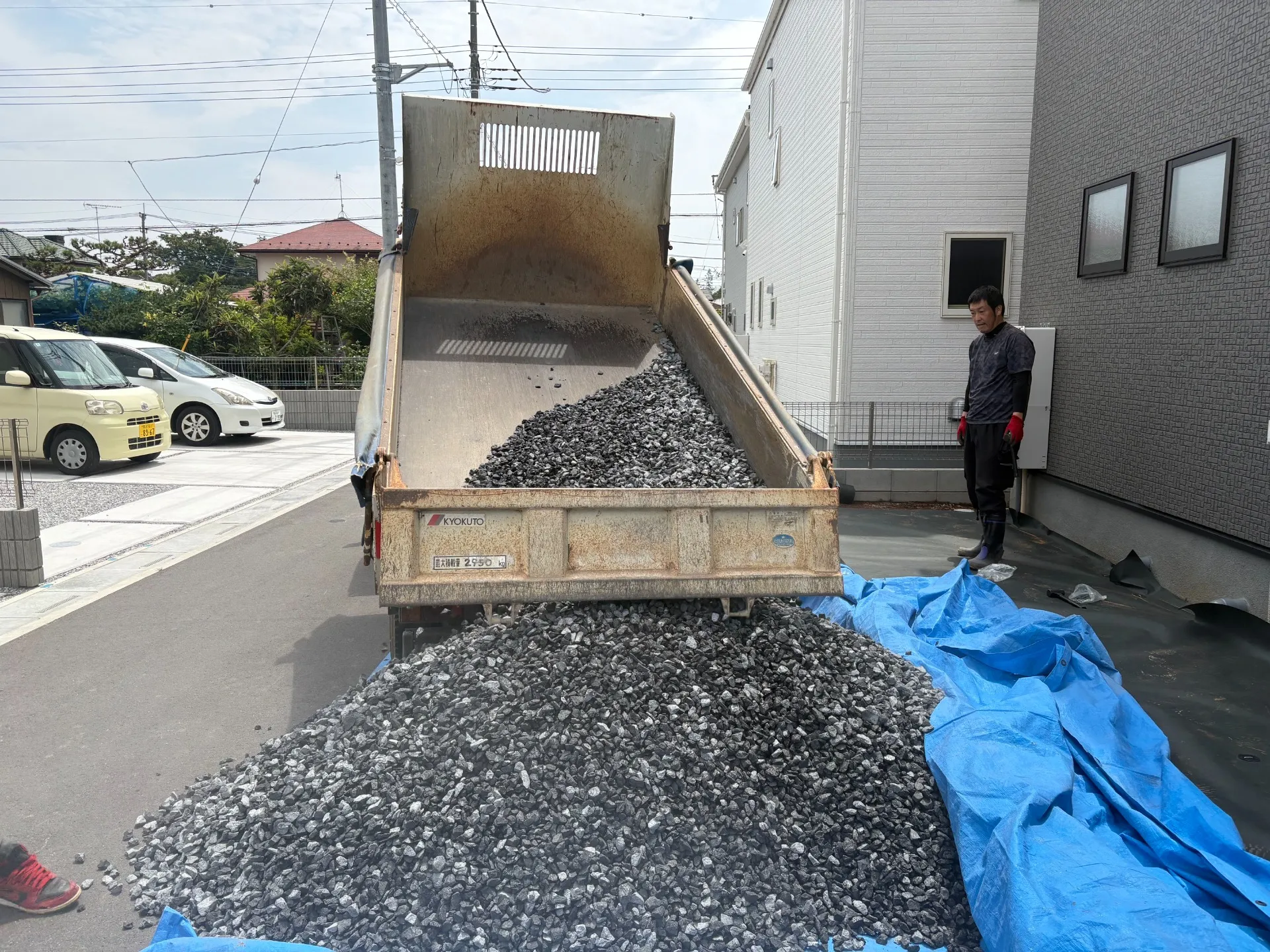 4号砕石搬入