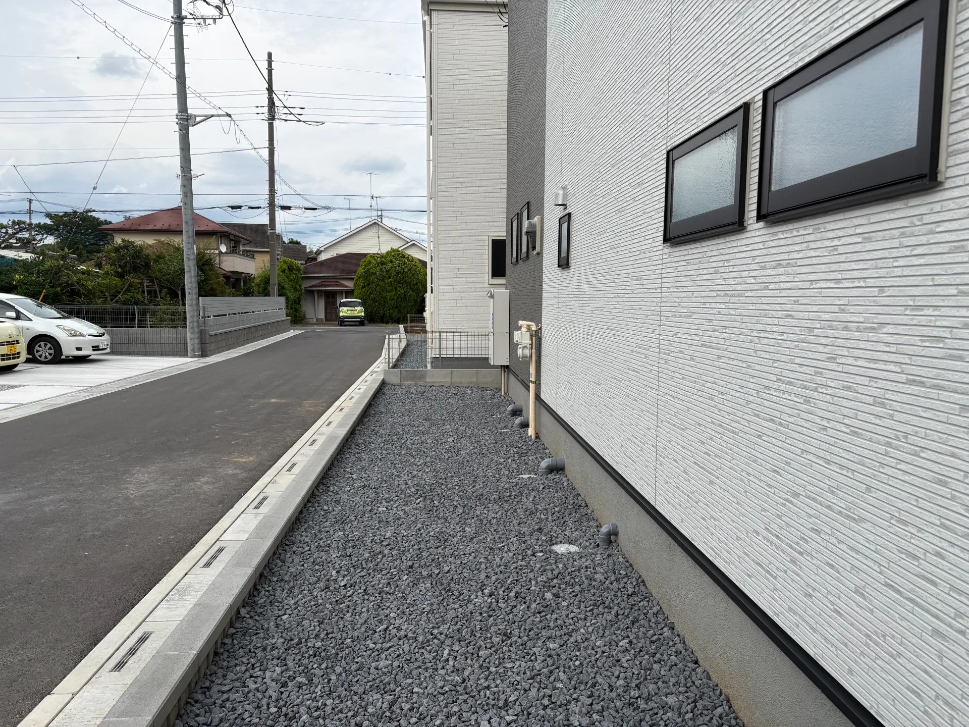 砂利敷き均し完了