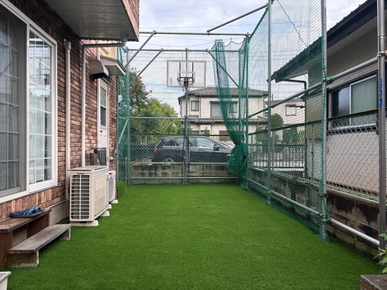傷んだ人工芝からふかふか人工芝へ